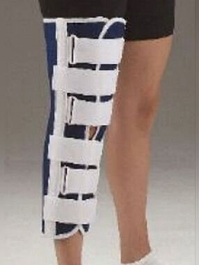 Adjustable Knee Immobilizer Brace - Navy and White excellent condition 10/10